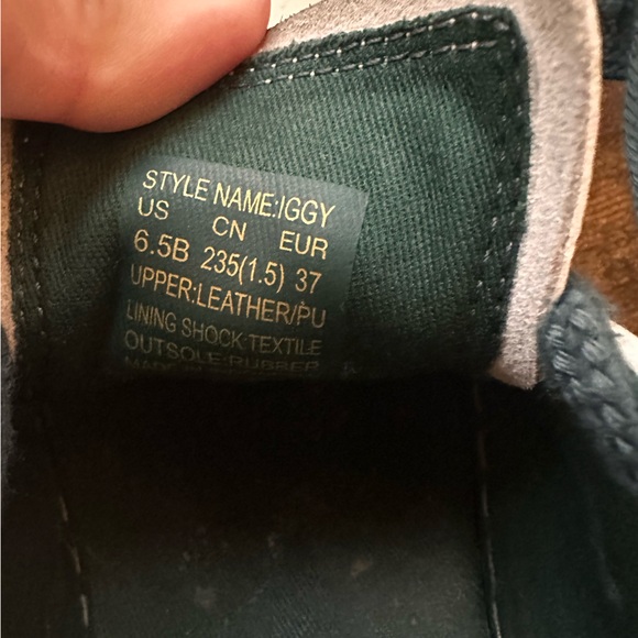 Kate Spade Iggy Low Top Court Sneakers White / Peacock Sapphire Green - Picture 14 of 15